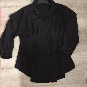 SHEIN Black Blouse Classic Top